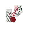 Bombas Fair Isle Half Calf Sock 2-pack Gift Box In Red Green Mix