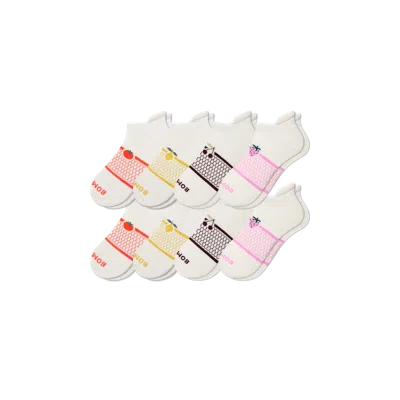 Bombas Farmer's Market Ankle Sock 8-pack In Cherry Berry Mix