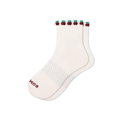 Bombas Farmer's Market Quarter Socks In Red