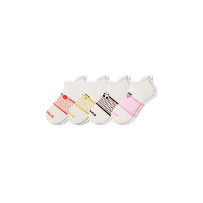 Bombas Farmers Market Ankle Sock 4-pack In Cherry Berry Mix