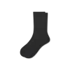 Bombas Featherweight Rib Half Calf Socks In Black