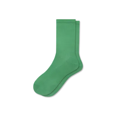 Bombas Featherweight Rib Half Calf Socks In Jungle