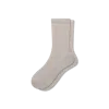 Bombas Featherweight Rib Half Calf Socks In Natural Taupe