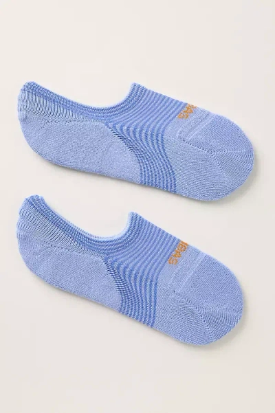 Bombas Feedstripe Cushioned No-show Socks In Blue