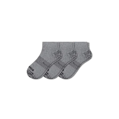 Bombas Firm Compression Ankle Sock 3-pack In Grey Heather