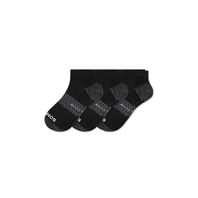 Bombas Firm Compression Ankle Sock 3-pack In Onyx