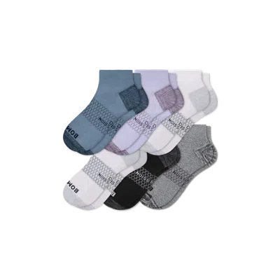 Bombas Firm Compression Ankle Sock 6-pack In Purple Core Mix