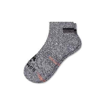 Bombas Firm Compression Ankle Socks In Charcoal