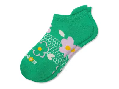 Bombas Floral Ankle Socks In Green