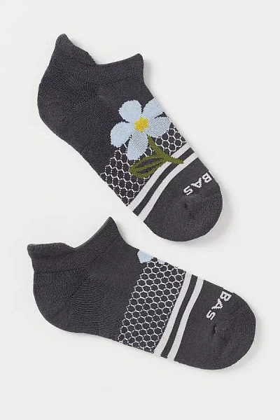 Bombas Flower Detail Ankle Socks In Gray