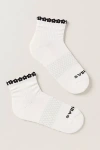 Bombas Flower Trim Quarter Socks In Multi
