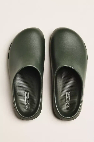 Bombas Friday Lightweight Comfort Cushion Clogs In Green