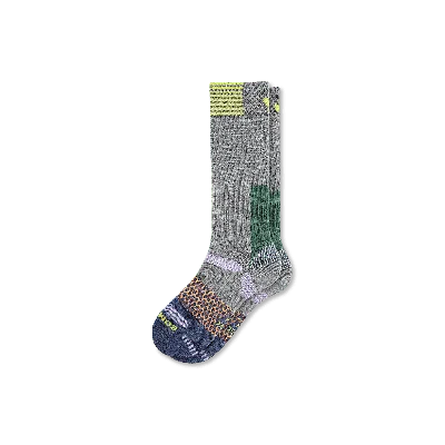 Bombas Full-cushion Merino Wool Blend Ski & Snowboard Socks In Medium Grey