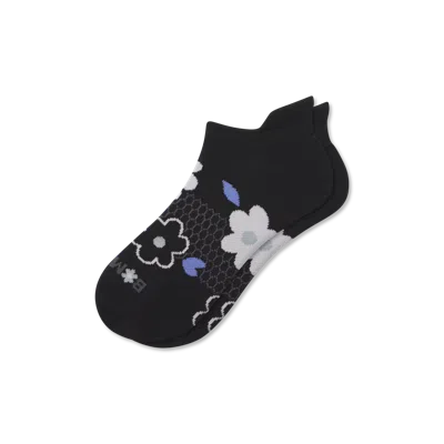 Bombas Garden Party Ankle Socks In Black Floral