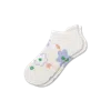Bombas Garden Party Ankle Socks In Soft White Floral
