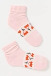 Bombas Garden Party Quarter Socks In Pink