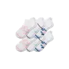 Bombas Golf Ankle Sock 6-pack In White Pink Lily Mix