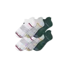 Bombas Golf Ankle Sock 6-pack In White Vivid Red Mix