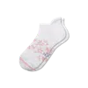 Bombas Golf Ankle Socks In White Pink Lily