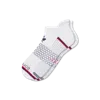 Bombas Golf Ankle Socks In White Vivid Red