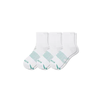 Bombas Golf Quarter Sock 3-pack In White