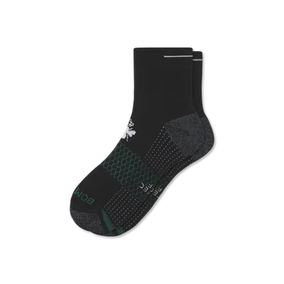 Bombas Golf Quarter Socks In Black