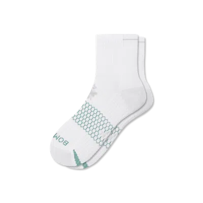 Bombas Golf Quarter Socks In White