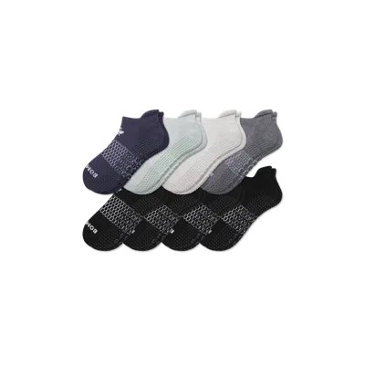Bombas Gripper Ankle Sock 8-pack In Harbor Black Mix