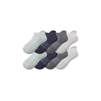 Bombas Gripper Ankle Sock 8-pack In Harbor Navy Mix