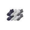 Bombas Gripper Ankle Sock 8-pack In Harbor Navy Mix