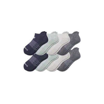 Bombas Gripper Ankle Sock 8-pack In Harbor Navy Mix