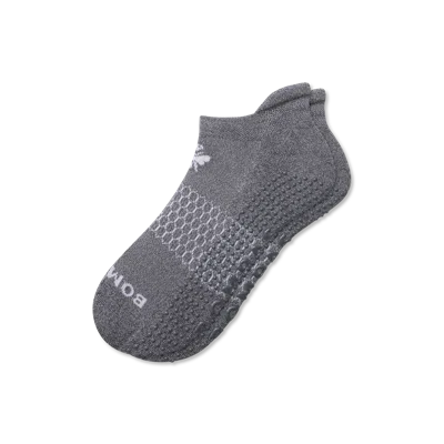Bombas Gripper Ankle Socks In Haze Grey