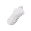 Bombas Gripper Ankle Socks In White Grey