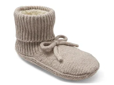 Bombas Gripper Bow Slipper In Brown