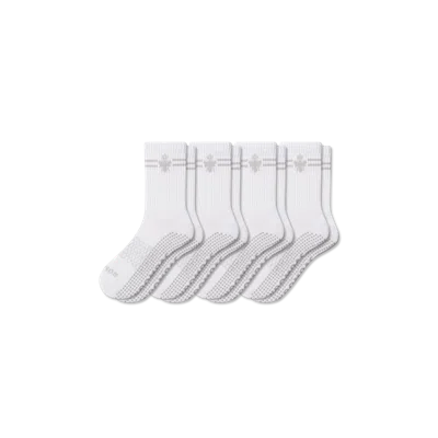 Bombas Gripper Half Calf Sock 4-pack In Gray