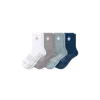 Bombas Gripper Half Calf Sock 4-pack In Blue Grey Mix