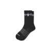 Bombas Gripper Half Calf Socks In Black White
