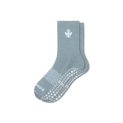 Bombas Gripper Half Calf Socks In Fog Harbor