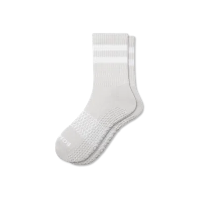 Bombas Gripper Half Calf Socks In Harbor Grey