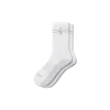Bombas Gripper Half Calf Socks In White Grey