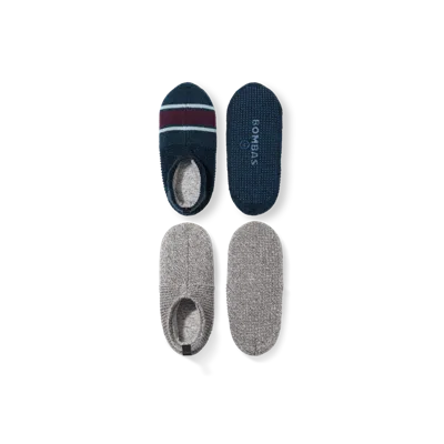 Bombas Gripper Slipper 2-pack In Ocean Cove X Grey