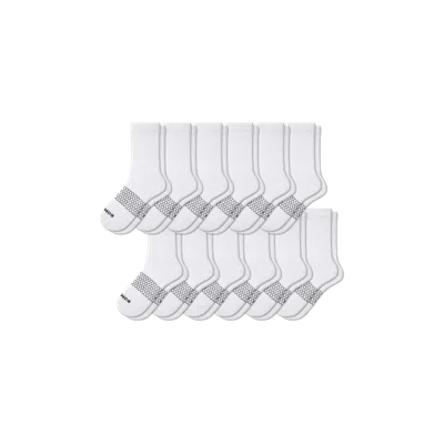 Bombas Half Calf Sock 12-pack In White