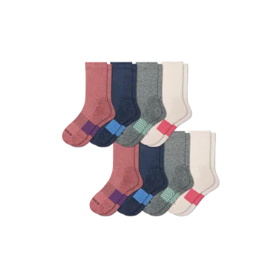 Bombas Half Calf Sock 8-pack In Berry Sand Mix