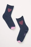 Bombas Heart Roll-top Socks In Blue