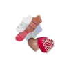Bombas Hearts Ankle Sock 4-pack Gift Box In Red White Mix