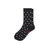 Bombas Hearts Half Calf Socks In Black