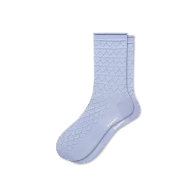 Bombas Hearts Half Calf Socks In Dawn Blue