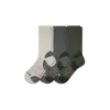 Bombas Hiking Performance Calf Sock 3-pack In Olive Shade Mix