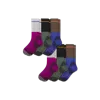 Bombas Hiking Performance Calf Sock 6-pack In Black Moss Mix
