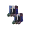 Bombas Hiking Performance Calf Sock 6-pack In Botanic Blue Mix